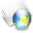 Folder Online earth Icon